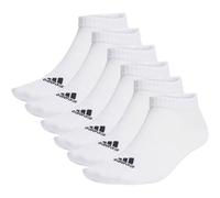 ADIDAS adidas Unisex Sneakersocken, 6er Pack - Thin and Light Sportswear Low Cut Socks, Logo, einfarbig (TB_EBL61-6P) 46-48 Weiß