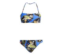 adidas Women's x Farm Rio Bandeau Bikini-Set Hi-Res Blue/Sand Strata 36