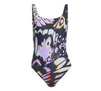 adidas adidas x FARM Graphic Badeanzug mit U-förmigem Rückendesign, Farbe Lila, Größe M
