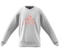 ADIDAS Mädchen Kids Sweatshirt (ED4618) 152 Hellgrau/Melange/Rosa/Rot