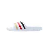 adidas Unisex Adilette Aqua Slides, ftwr white/core black/gold met., 40.5 EU