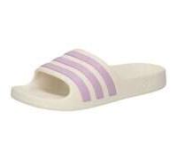 Badesandale ADIDAS SPORTSWEAR "AQUA ADILETTE", Kinder, Gr. 32, sanftes weiß, bliss lila, sanftes weiß, Synthetik, Schuhe Badelatschen Pantolette, für Kinder und Jugendliche (28361426-32) sanftes weiß,