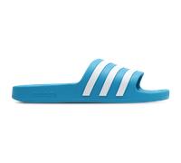 adidas Badeschuhe Adilette Aqua 3-Streifen (Cloudfoam Fußbett, vorgeformter EVA-Riemen) solarblau - 1 Paar, Größe Euro (US) 42 (8)