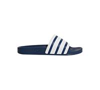 Badesandale ADIDAS ORIGINALS "ADILETTE", Gr. 38, blau (adiblu, weiß, adiblu), Synthetik, sportlich, Schuhe Badelatschen Pantolette Schlappen (669280-38) adiblu, weiß, adiblu