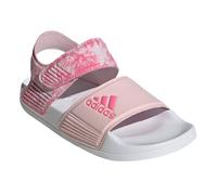 adidas Adilette Sandale (Klettverschluss) pink/weiss Mädchen, Größe Euro (US) 38 (6)