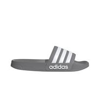 adidas Sportswear Badeschuhe mit Label-Schriftzug in Mittelgrau, Größe 7
