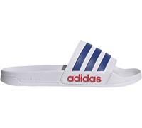 adidas Shower adilette Badelatschen Herren IH9028 - cloud white/team royal blue/pure ruby 44.5