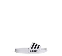 adidas Adilette Shower Slides Sandal, White/Black/Black, 3 US Unisex Little Kid