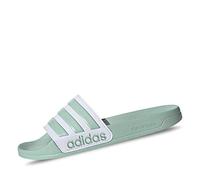 adidas Adilette Shower, womens Slide, Green Tint/Footwear White/Green Tint, 40.5 EU