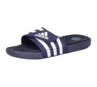 adidas Unisex Adissage Slides, Dark Blue / Cloud White / Dark Blue, 44.5 EU