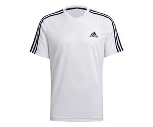 Adidas AEROREADY Designed To Move Sport 3-Streifen T-Shirt Herren T-Shirt, weiß S