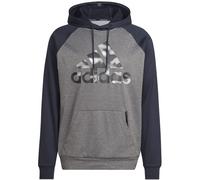 Adidas AEROREADY Game and Go Camo Logo Hoodie Herren Kapuzensweater, grau M