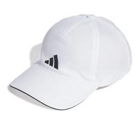 adidas Unisex AEROREADY Training Running Baseball Cap, White / Black / Black, M
