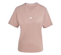 adidas Essentials Small Logo Baumwoll T-Shirt Damen JI6075 - warm clay/white M