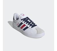 Adidas Herren VL Court Shoes, Cloud White/Navy Blue/Better Scarlet, 41 1/3 EU