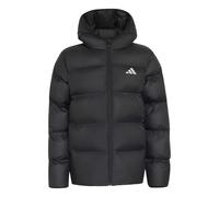 Outdoorjacke ADIDAS SPORTSWEAR "KUNSTDAUNEN", Jungen, Gr. 140, schwarz (schwarz, reflective silber), Obermaterial: 100% Polyester, Jacken Outdoorjacke (14990760-140) schwarz, reflective silber