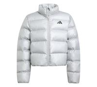 adidas Unisex Kinder SYNTHETIC DOWN GLAM JACKET, Silver Metallic/Black Reflective, 15-16 Years