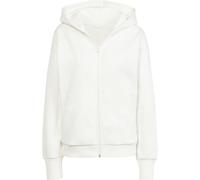 adidas Women's All SZN Fleece Full-Zip Hoodie, Off White, L
