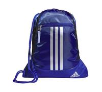 adidas Unisex-Erwachsene Alliance (12l) Lightweight Athletic Small Drawstring Team Sports Workout Bag Sackpack-Tasche, Semi Lucid Blue/Silver Metallic/Blue Spark, Einheitsgröße