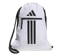 adidas Alliance Sackpack, Rucksack mit Kordelzug, leichter kleiner Turnbeutel für Damen und Herren, Weiß/Schwarz, Einheitsgröße