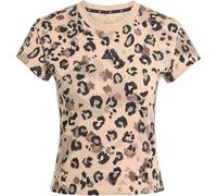 Adidas Animal Print 3 Stripes Kurzarm-t-shirt XS Multicolor / Warm Sandstone