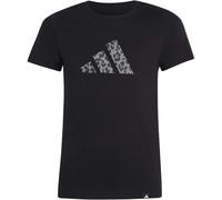 Adidas Animal Print Graphic Mädchen T-Shirt, schwarz 128