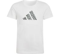adidas T-Shirt Animal-Print mit Grafik Kinder Weiß