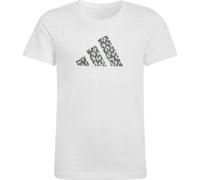 adidas T-Shirt Animal-Print mit Grafik Kinder Weiß