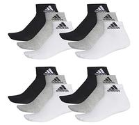 adidas Ankle/Quarter Socken Unisex Kurzsocke Knöchelsocke 6 Paar, Farbe:803 - grey/white/black, Socken & Strümpfe:46-48