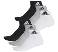 adidas Ankle/Quarter Socken Unisex Kurzsocke Knöchelsocke 6 Paar, Farbe:803 - grey/white/black, Socken & Strümpfe:46-48
