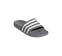 adidas Aqua Adilette Badelatschen (Grey/White, EU Schuhgrößensystem, Erwachsene, Numerisch, M, 40.5)