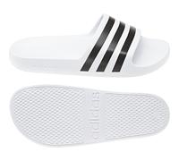 adidas Unisex Adilette Aqua Slides, Cloud White / Core Black / Cloud White, 48.5 EU
