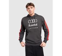 Kapuzensweatshirt ADIDAS PERFORMANCE "AUDI REVOLUT F1 TEAM DNA FRENCH TERRY HOODIE", Herren, Gr. L, grau (utility schwarz), Obermaterial: 55% Baumwolle, 36% Polyester, 9% Viskose, normal, Rundhals, an