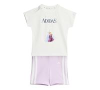 adidas Baby Girls DISNEY FROZEN T-SHIRT SET, white/dark blue, 9-12 Months