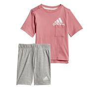 adidas Baby Set Badge of Sport Summer Set GM8971 80 Hazy Rose/White