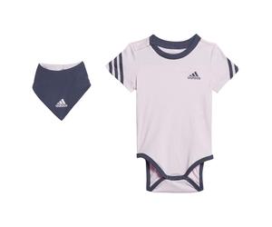 adidas Baby Strampler Future Icons Gift Set Body Plus Bib HM6593 98 Clear Pink