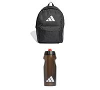 adidas Back to School bundle Classic 3 bars backpack and water bottle 0.5L
