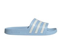 adidas Badeschuhe Adilette Aqua 3-Streifen (Cloudfoam Fußbett, vorgeformter EVA-Riemen) hellblau - 1 Paar, Größe Euro (US) 42 (8)