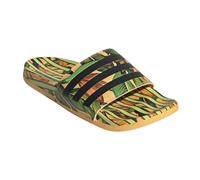 adidas Badeschuhe Adilette Comfort 3-Streifen grün/bunt Damen - 1 Paar, Größe Euro (US) 38 (6)