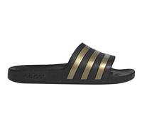 adidas Unisex Adilette Aqua Slides Slipper, Core Black / Gold Metallic / Core Black, 38 EU