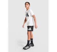 adidas Badge Of Sport Large Logo T-Shirt/Short Set Junior, Schwarz - 13-14Y