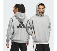 adidas Basketball Hoodie - Genderneutral Medium Grey Heather 2XS
