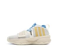 adidas Basketballschuhe, Weiß/Gelb/Blau, Herren, Damen, 8, weiß, 44 2/3 EU