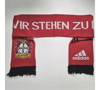 adidas Bayer 04 Leverkusen Schal Wir stehen zu Dir rot / schwarz