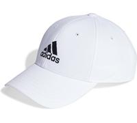 ADIDAS BBALL CAP COT WHITE/BLACK - WHITE/BLACK