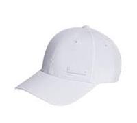 adidas Unisex Metal Badge Lightweight Baseball Cap, White, L