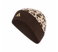 Leo Grafik Beanie Crystal Linen / Dark Brown / Gold Metallic M/L