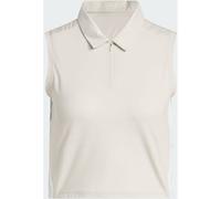 ADIDAS Beyond The Course Crop Twistknit Polo Shirt (IF436) M Beige
