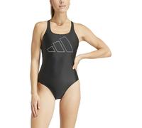 adidas Damen Big Bars Swimsuit, Black, 40