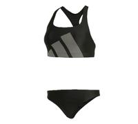 adidas Big Bars Bikini-Set mit C-förmigem Rücken, Farbe Schwarz, Größe M